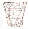 Premier Vertex Copper Plated Metal Storage Basket 31 x 31