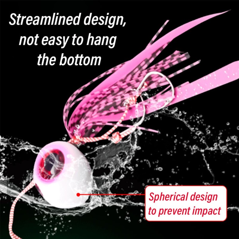 AIMALL Luminous Fishing Lures Glow Artificial Baits with 3D Fisheye,
