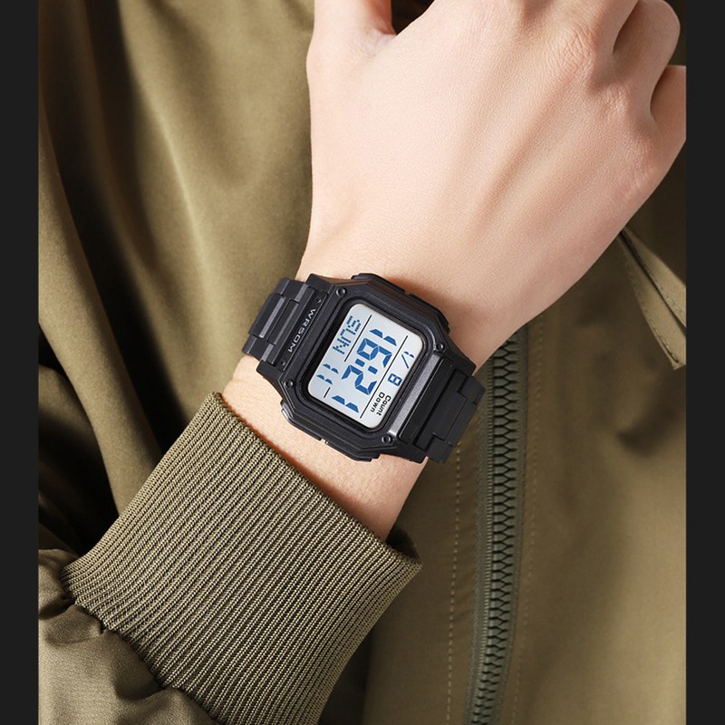 Digital Watch 50m Waterproof Backlit Display Electronic Watch with Alarm