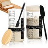 Extra Large Sourdough Starter Jar Kit, 48 Oz Wide Mouth