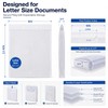 Tinlade 25 Pcs File Retention Jackets Clear Poly Letter Size