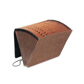 Pendaflex 01365 Leather-Look Index Expanding File With Elastic Cord