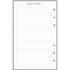 Compact Size Daily Task Planner Insert, Sized and Punched for