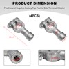 4PCS Car Battery Connectors, Positive and Negative Lead Top Post