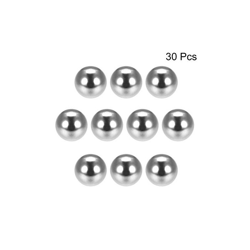 sourcing map G25 Precision Chrome-Plated Steel Bearing Balls 10 mm