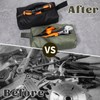 Larrel Pack of 2 Small Portable Tool Bag, Waterproof Zip