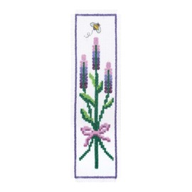 Trimits Lavender Counted Cross Stitch Bookmark Kit