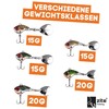 Zite Fishing Jigspinner Set | 5 Stück Spin Jig Barschköder