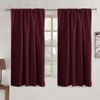 Turquoize Burgundy Blackout Curtains Solid Rod Pocket and Back Tab