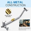 G-Promise All Metal Shower Diverter with Low Holder, Extended 13.5