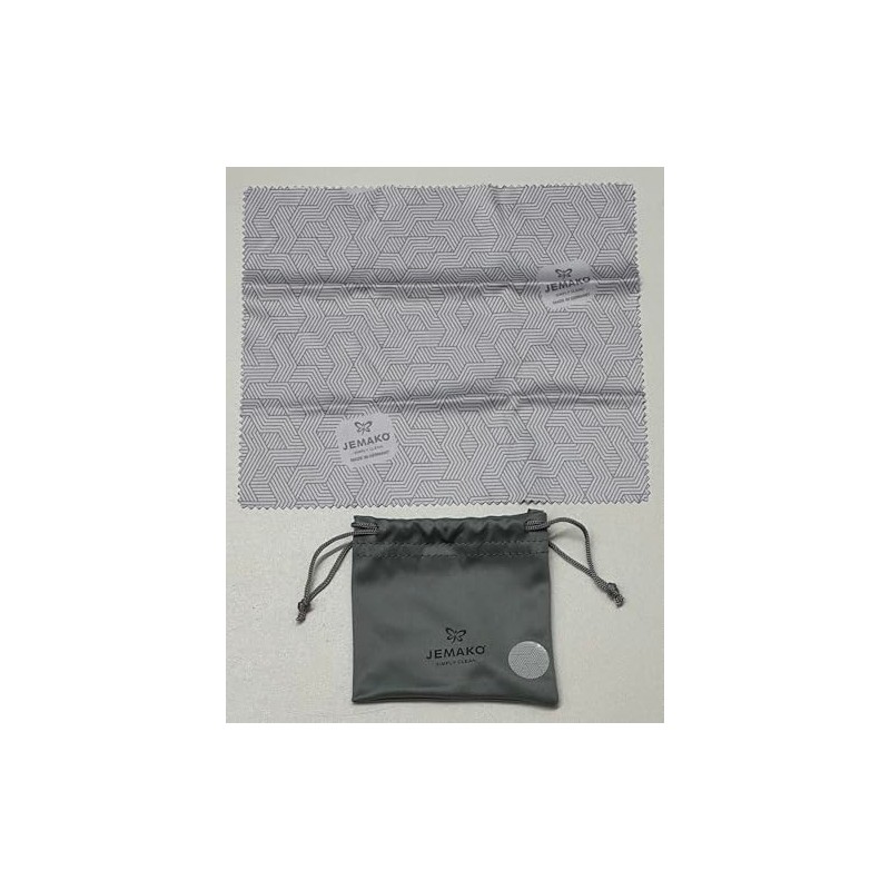 Jemako Glasses Cloth – Design Geometry – Grey