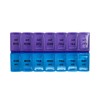 Med Manager Pill Cutter and Twice-A-Day Weekly Pill Organizer, Easy-Open