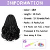 WOKAA Crochet Hair for Women 10 Inch 8 Packs French
