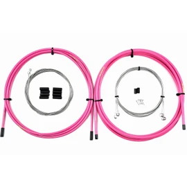 Microhero MTB/ROAD Bicycle, SUS Wire Outer Set, Stainless Steel, Brake Wire, Shift Wire, For 1 Bicycle (Pink)