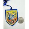 St. Michael Woven Cloth Scapular - Blue Shield