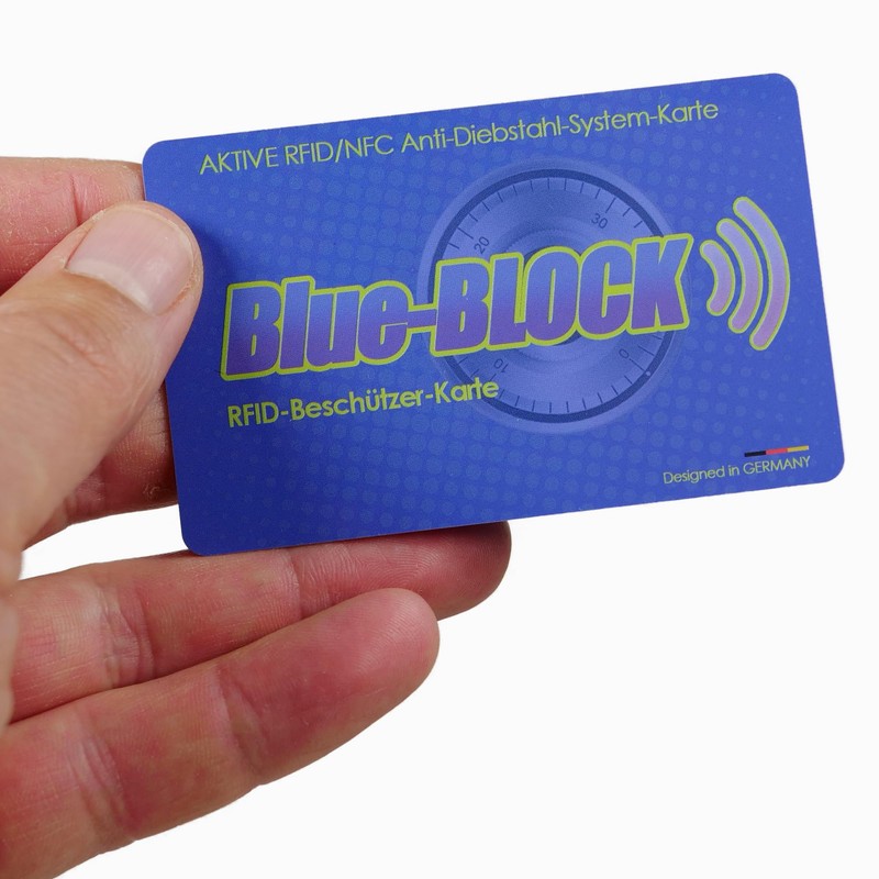 Blue Block Active RFID/NFC Protector Card Off-Block RFID Blocking Card