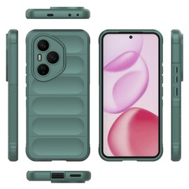 ELECWAY for Honor 400 Pro Case 5G, Back Soft TPU Slim Light Anti Slip Protective Cover Case (Dark Green)