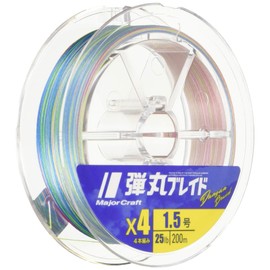 Major Craft Dangan Braid PE Fishing Line, 4 Strand Braided, 656.2 ft (200 m)