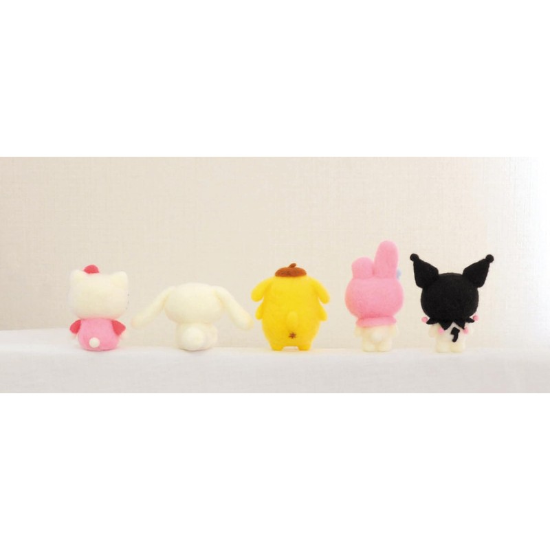 Hamanaka Wool Felt Kit Needle Felt for Creating Sanrio Characters