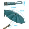EFFUSON Travel Compact Inverted Umbrella with Ring Buckle, Portable Large