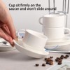 Sweejar Porcelain Espresso Cup & Saucer Set, Stackable Demitasse Cups