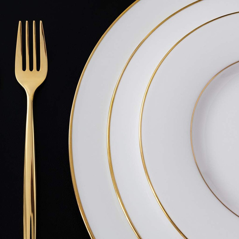 Villeroy & Boch Signature Anmut Gold Breakfast Plate, Diameter 22