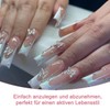 Auriselle Press on Nails Long 24 Pieces French False Long