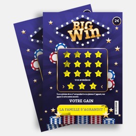 Scratch Off Card Deluxe La Family Grows - Pregnancy Announcement - Birth Surprise (BIG Win)