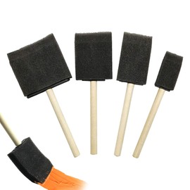 Foam Brush, 4Pcs Sponge Foam Paint Brushes Foam Brushes for Applying Dye Paint Stains Varnishes Oil Acrylics Crafts