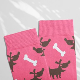 Women's Socks Cotton Dogs Pattern Present Gift Keepsake for Her Casual UK Size 4-7