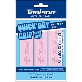 toalson Quick Dry Grip 3P Pink Tennis Racquet Zappin (1etg2236) Selection Stock