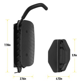 bimiti 2PCS Swivel Bike Wall Mount Bike Wall Mount Wall Mounted Bike Rack Hanging Bike Rack for Garage with Load Bearing Up to 66.14 LBS Garage Bike Rack Wall Mount Black