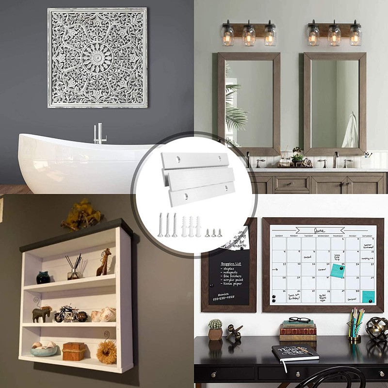 French Cleat Picture Hanger, Aluminum Z Hanger Interlocking Wall Mounting