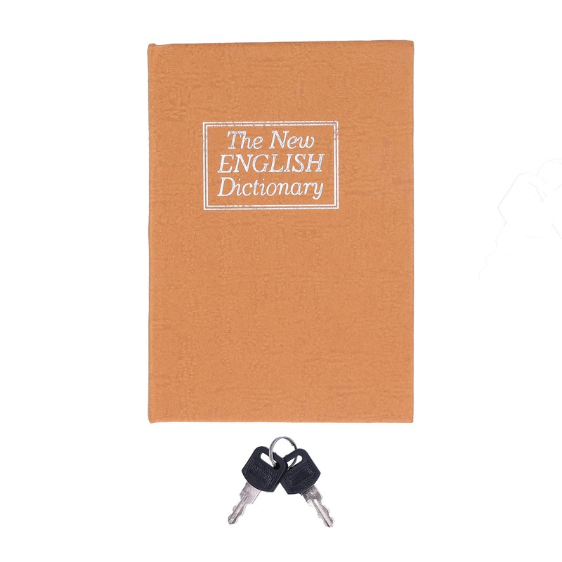 Mini Safe Box with Lock and Keys, Simulation Book for