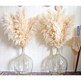 20pcs 40'' Pampas Grass Tall Decor - Pompas Floral, Tall Pampas Grass for Floor Vases, Living Room Floor, Floor Plants, Plumas para, and Grass Wall Decor