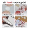 Pear White Solid Builder Gel for Nails, 3D Sculpture Gel