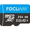 FOCUWAY 256GB microSDXC UHS-I, C10, U3, A2, 4K UHD Video