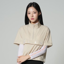 Women's golf wear, short sleeves, half zip-up, anorak, windbreaker / 여성 골프웨어 반팔 반집업 아노락 바람막이