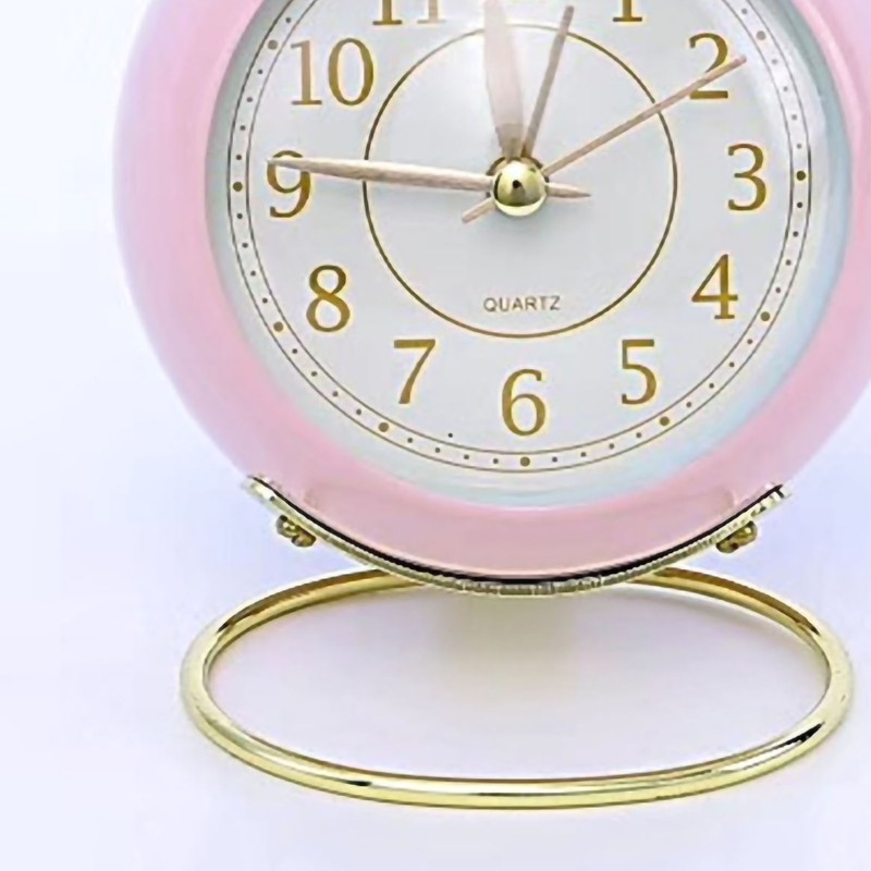 Small Round Clock Circular Base Mute Corrosion Resistance Quartz Bedside