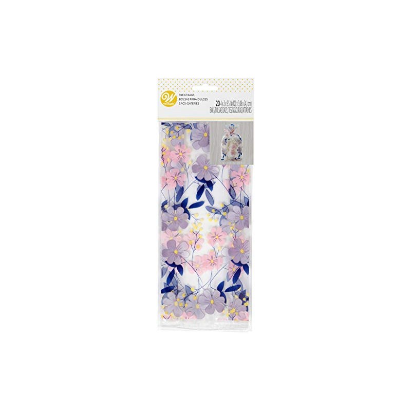 Non-Food Items Treat Bags 20/PKG FLRL PRTY, Floral Party