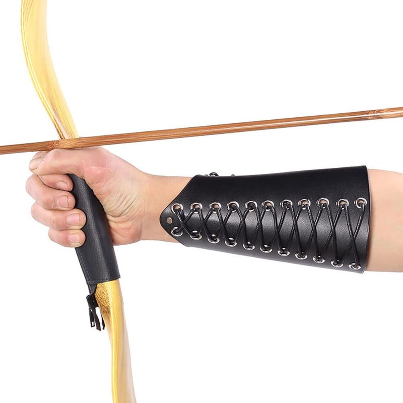 CENPEK Leather Archery Arm Guard Armguard Bracer, Archery Arm Protector