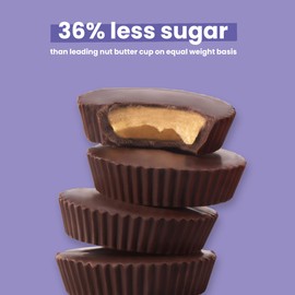 UNREAL Dark Chocolate Almond Butter Cups | 5g Sugar | Certified Vegan, Gluten Free, Fair Trade, Non-GMO | No Sugar Alcohols or Soy | Value Size, 7.4oz (Pack of 3)
