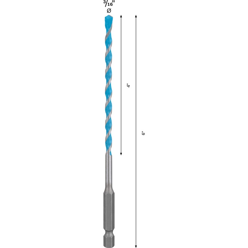 Bosch EXPERT HEX-9 Broca Multiconstruction Ø3/16X4X6