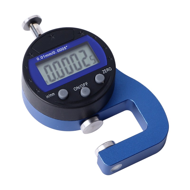 Digital Thickness Gauge Electronic Micrometer Thickness Meter 0.01mm 0.0005in Resolution