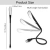 Cerioll USB Connection Reading Lamp, USB Gooseneck, 3 Colour Temperature