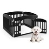 HealSmart 4 Panel 24" Plastic Dog Playpen, Folding & Portable