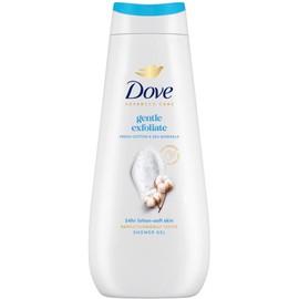 Dove Jabón Líquido Corporal Exfoliación Suave, para una piel hidratada, sedosa y radiante, con minerales exfoliantes y humectantes naturales 225 ml