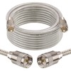 MOOKEERF CB Coax Cable 18ft,RG8X Stranded Core UHF PL259 Male