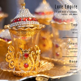 Luxe Empire Fragrance Oil, MitFlor Single Scented Oil, Large Size Premium Grade Fragrance Oil for Soap & Candle Making, Aromatherapy Oil, Men & Rich Scent for Home Fragrance, 30ml