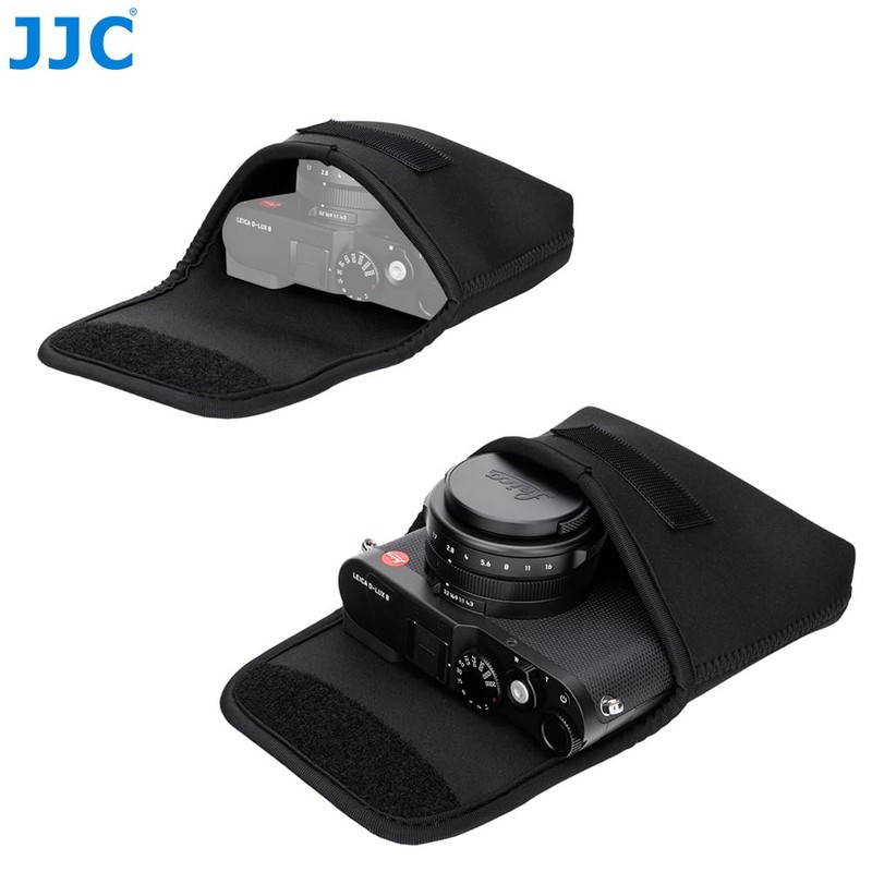 JJC Neoprene Compact Camera Pouch Bag with Velcro Closure for